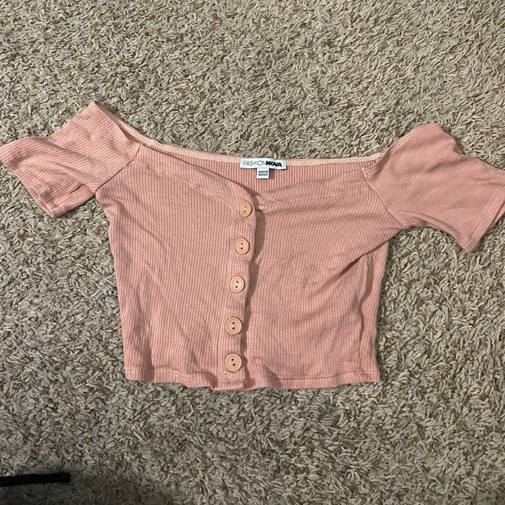 Fashion Nova Pink Crop Top